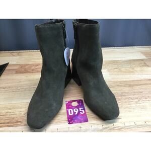 Blondo Waterproof Trendy Ankle Booties Women's 5.5 Black Square Toe Side Zipper